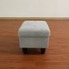 Grey Flannel Living Room Sofa Set Ottoman