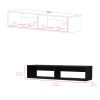 Floating Tv Stand Shelley, Living Room, Black