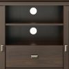 Artisan - Tall TV Media Stand - Tobacco Brown