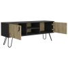 Tv Stand B Magness, Living Room, Black / Macadamia
