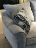 Camero Fabric Pillowback 2-Piece Living Room Set, Sofa and Loveseat, Gray