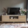 70 Inches Modern TV stand with LED Lights Entertainment Center TV cabinet with Storage for Up to 75 inch for Gaming Living Room Bedroom