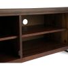 Lowry - TV Media Stand - Distressed Charcoal Brown