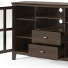 Artisan - Tall TV Media Stand - Tobacco Brown