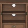 Burlington - Tall TV Media Stand - Rustic Natural Aged Brown