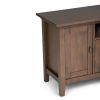 Redmond - 72" TV Media Stand - Rustic Natural Aged Brown