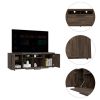 TV Stand for TVÂ´s up 60", Double Door Cabinets, One Flexible Cabinet, Dark Walnut