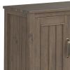 Lev - 72" TV Media Stand - Smoky Brown