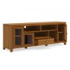Cosmopolitan - 72" Wide TV Media Stand - Light Golden Brown
