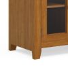 Cosmopolitan - 72" Wide TV Media Stand - Light Golden Brown