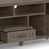 Lev - 72" TV Media Stand - Smoky Brown