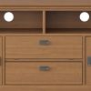 Artisan - 72" TV Media Stand - Honey Brown
