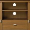 Artisan - Tall TV Media Stand - Honey Brown