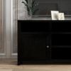 Bridgevine Home Urban Loft 84 inch TV Stand Console for TVs up to 95 inches, No Assembly Required, Mocha Finish
