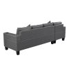 Sectional Sofa Set for Living Room with L Shape Chaise Lounge ,cup holder and Left or Right Hand Chaise Modern 4 Seat