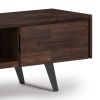 Lowry - 72" TV Media Stand - Distressed Charcoal Brown