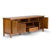 Warm Shaker - 72" TV Media Stand - Light Golden Brown