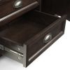 Burlington - 72" TV Media Stand - Mahogany Brown
