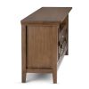 Redmond - 72" TV Media Stand - Rustic Natural Aged Brown