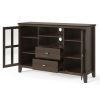 Artisan - Tall TV Media Stand - Tobacco Brown