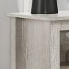 Benito Dusty Gray 70" Wide TV Stand with Open Shelves and Cable Management