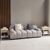 Set of 2, 15.74" Rattan End table with drawer, Modern nightstand, metal legs,side table for living room, bedroom,white