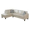 Peaerl White Faux Leather Living Room Sofa Set A