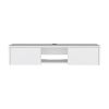 Glen Floating TV Stand with Side Doors and Central Media Shelf