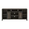 Bridgevine Home Joshua Creek 74 inch TV Stand Console for TVs up to 85 inches, No Assembly Required, Barnwood Finish