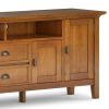 Redmond - 72" TV Media Stand - Light Golden Brown