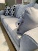 Camero Fabric Pillowback 2-Piece Living Room Set, Sofa and Loveseat, Silver