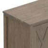 Ela - 72" TV Media Stand - Smoky Brown