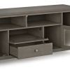 Cosmopolitan - 72" Wide TV Media Stand - Farmhouse Grey