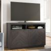 Herringbone TV Stand for TVs up to 55"; Gray