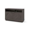 Herringbone TV Stand for TVs up to 55"; Gray