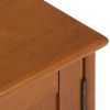 Draper - Mid Century Low TV Media Stand - Teak Brown