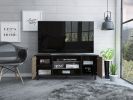 Cannon 3-Shelf 2-Door TV Stand Carbon Espresso