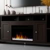 Bridgevine Home Urban Loft 84 inch Electric Fireplace TV Console for TVs up to 95 inches, Minimal Assembly, Mocha Finish