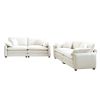 Modern Living Room Sofa Two-Piece Set, Suitable for Living room and Bedroom Sofa Set, Consists of two pieces of 2 Seater Sofa,Beige Corduroy