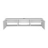 Adel Floating TV Stand, Sleek Wall-Mounted Console with 2-Doors, White