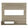 Floating Entertainment Center Albuquerque, Space For The TVÂ´s up 55", Light Pine Finish