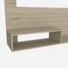 Floating Entertainment Center Albuquerque, Space For The TVÂ´s up 55", Light Pine Finish