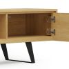 Lowry - 72" TV Media Stand - Oak