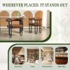 COOLMORE Contemporary Designed PU Fabric Upholstered Accent/Dining Chair/Barrel Side Chairs Kitchen Armchair for Living Room set of 2 (Light Brown PU)