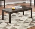 Espresso Color 3pc Coffee Tables Set Classic 1x Coffee Table and 2x End Tables Living Room Furniture
