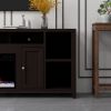 Bridgevine Home Urban Loft 84 inch Electric Fireplace TV Console for TVs up to 95 inches, Minimal Assembly, Mocha Finish