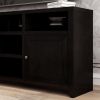 Bridgevine Home Urban Loft 84 inch TV Stand Console for TVs up to 95 inches, No Assembly Required, Mocha Finish