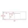 Katalla 2 Piece Living Room Set, Dallas TV Stand + Vassel Coffee Table, Black / Espresso
