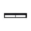 Rockwood Floating TV Stand with Open Storage Shelves and Cable Management