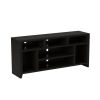 Bridgevine Home Urban Loft 66 inch TV Stand Console for TVs up to 80 inches, No Assembly Required, Mocha Finish